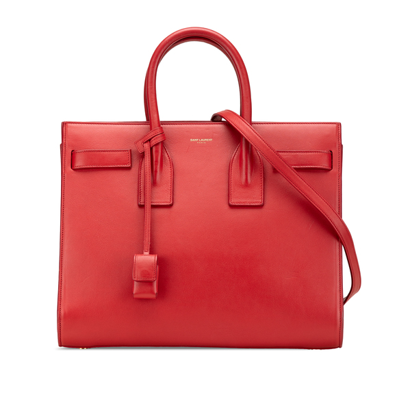 Pre-Loved Saint Laurent Small Leather Sac De Jour Satchel - Picture 1 of 12